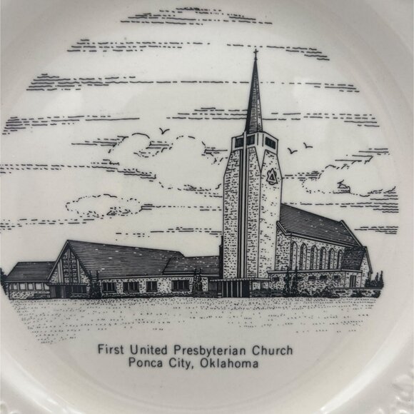 1969 First United Presbyterian Church Collectible Plate Ponca City Oklahoma - Picture 3 of 5